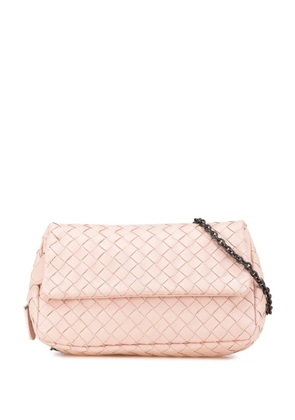 Bottega Veneta Pre-Owned 2012-2024 Leather Intrecciato Chain Flap crossbody bag - Pink
