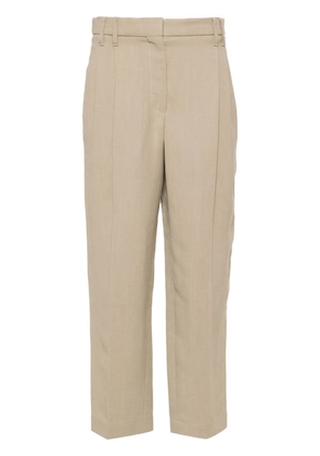 Brunello Cucinelli cropped tapered trousers - Neutrals