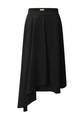 Shanghai Tang pleated asymmetric skirt - Black