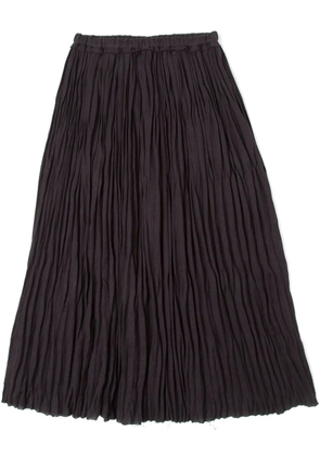 Muller Of Yoshiokubo pleated midi skirt - Black