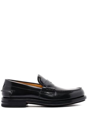 Fabi leather loafers - Black