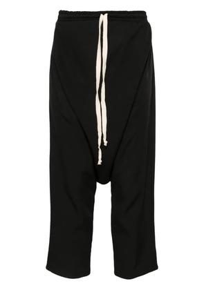 Alchemy drawstring drop-crotch trousers - Black