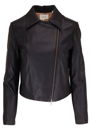 Vince off-centre zip jacket - Black