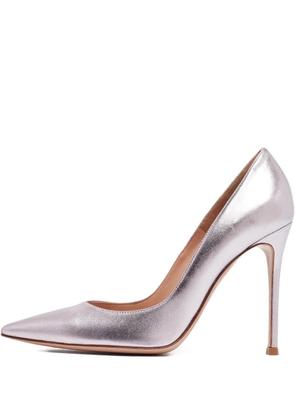 Gianvito Rossi pre-owned 105mm leather pumps - Purple