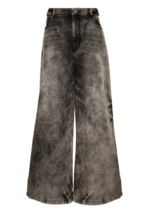 Juun.J waist-straps wide-leg trousers - Black