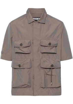 Spoonyard short-sleeve military shirt - Green