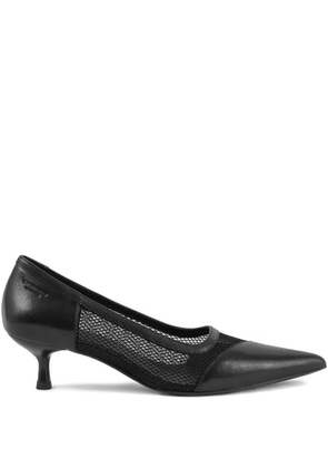 VAGABOND 47mm Lykke leather mesh pumps - Black