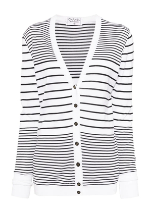 CHANEL Pre-Owned 1990-2000s long-sleeve cardigan - White