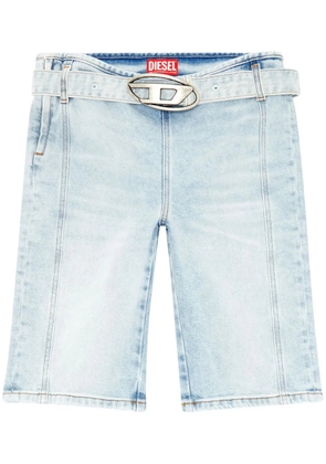 Diesel De-Ginny-S logo-buckle cycling shorts - Blue