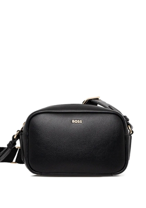 BOSS logo-plaque crossbody bag - Black