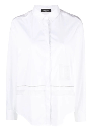 Fabiana Filippi logo-patch shirt - White