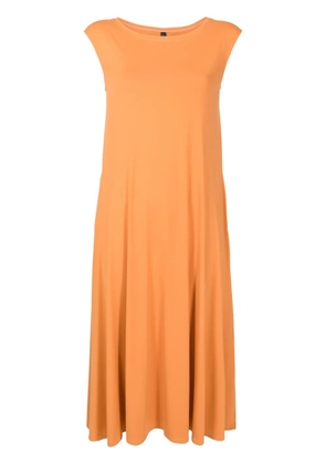 Lygia & Nanny Tie round-neck midi dress - Yellow