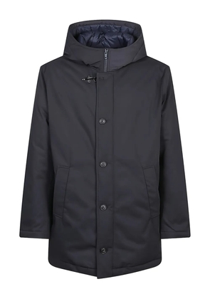 Fay button hooded jacket - Blue