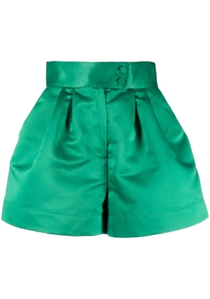 STYLAND satin-finish mini shorts - Green
