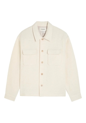 FRAME pocket tweed overshirt - Neutrals