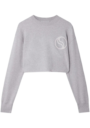 Stella McCartney S-Wave cropped sweatshirt - Grey