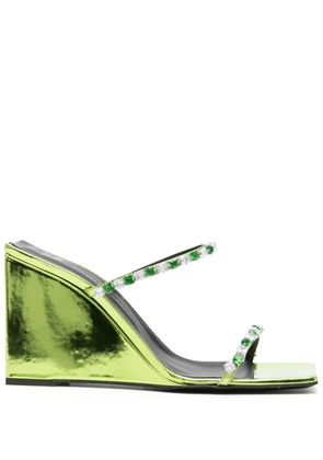 Giuseppe Zanotti Shangay 105mm leather sandals - Green
