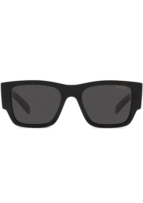 Prada Eyewear triangle-logo square sunglasses - Black