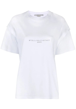 Stella McCartney sequin-embellished logo T-shirt - White