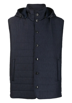 Manzoni 24 detachable hoodie gilet - Blue