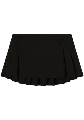 AMBUSH pleated virgin-wool miniskirt - Black