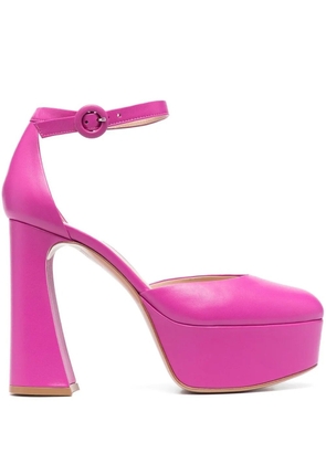 Gianvito Rossi Holly D'Orsay platform pumps - Pink