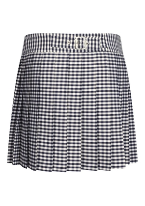 LIU JO plaid check-pattern mini skirt - Blue