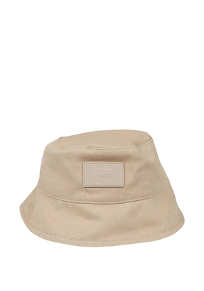 FENDI reversible ff-pattern bucket hat - Brown
