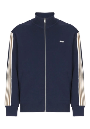 Autry stripe-detail zip-up sweatshirt - Blue