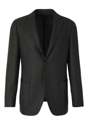 Scabal lapel button straight cut blazer - Green