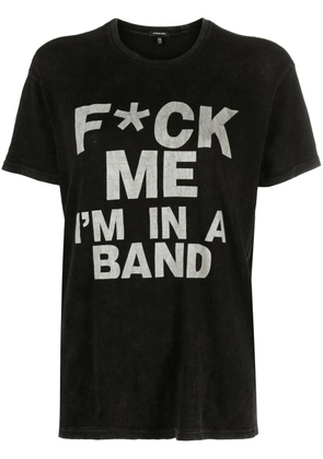 R13 slogan-print T-shirt - Black