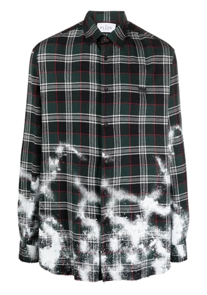 Philipp Plein Dandy tartan-check shirt - Green