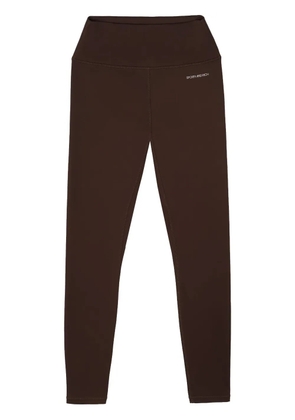 Sporty & Rich N.03 logo-print leggings - Brown