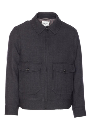 Circolo 1901 high-neck buttoned-pocket jacket - Grey