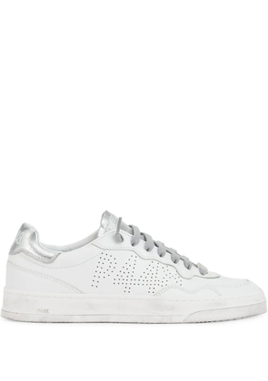P448 Bali perforated leather sneakers - White