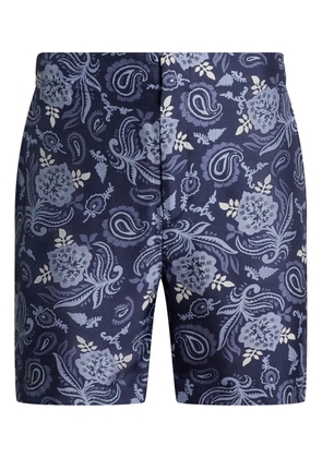 Ralph Lauren Purple Label paisley-print swim shorts - Blue