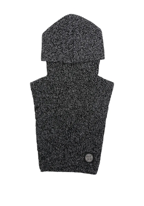 Stone Island logo-patch hat - Black