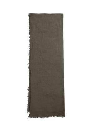 Rick Owens frayed-edge scarf - Brown