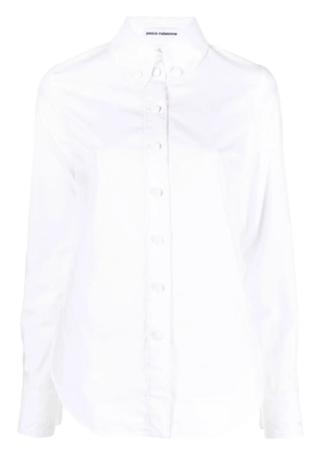 Rabanne button-down organic cotton shirt - White