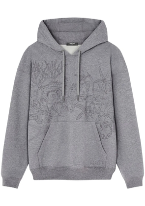 Versace Barocco Sea embroidered hoodie - Grey