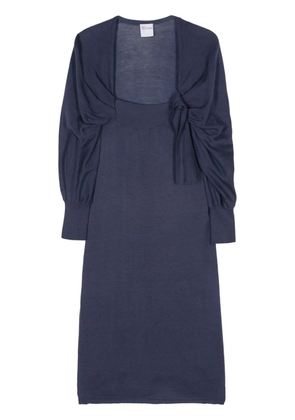 Valentino Garavani Pre-Owned 2000s knitted midi dress - Blue