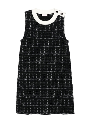 LIU JO tweed sleeveless mini dress - Black