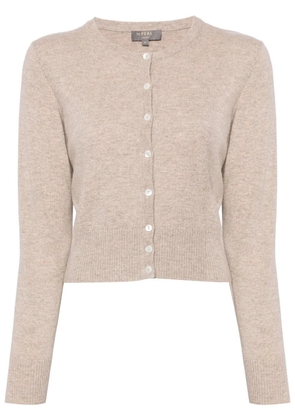 N.Peal long-sleeve cashmere cardigan - Neutrals