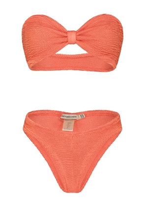 PARAMIDONNA Lucy knot two piece swimsuit - Orange