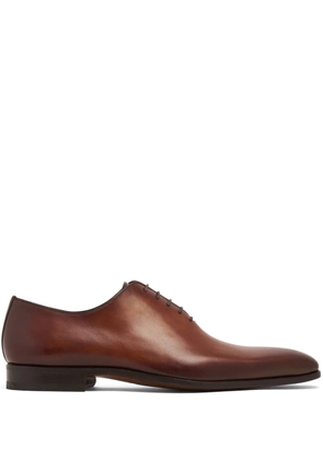 Magnanni almond-toe leather oxford shoes - Brown