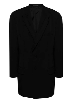 Yohji Yamamoto single-breasted wool jacket - Black