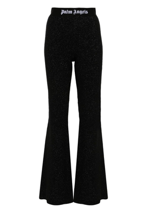 Palm Angels logo-tape trousers - Black