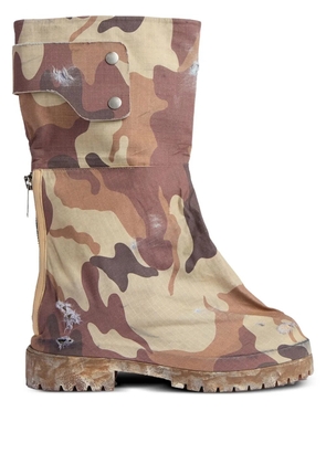 424 Dragon Rider 'Camo' boots - Brown