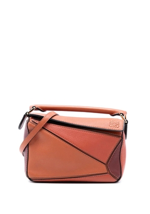 Loewe Pre-Owned 2020 Mini Tricolor Calfskin Puzzle satchel - Orange