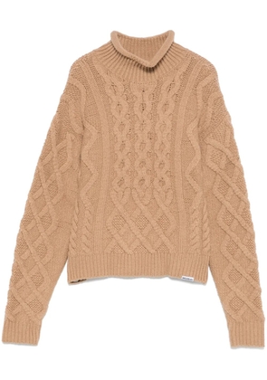 HUGO cable-knit sweater - Neutrals